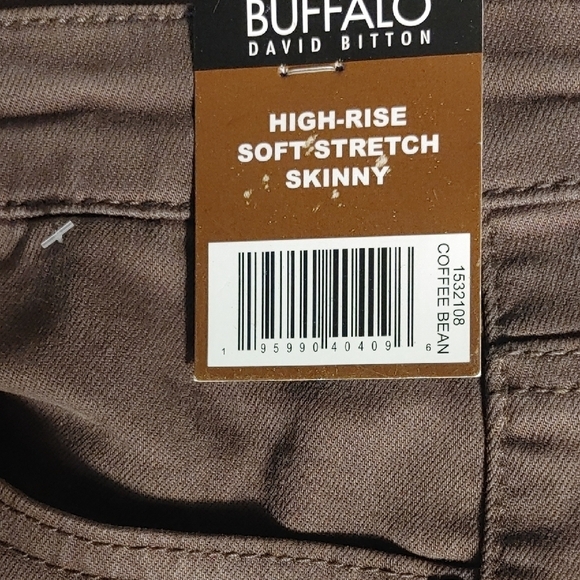 Buffalo Ladies' Size 18, Tencel Blend High Rise Soft Stretch Skinny Pant, Brown - Picture 4 of 5